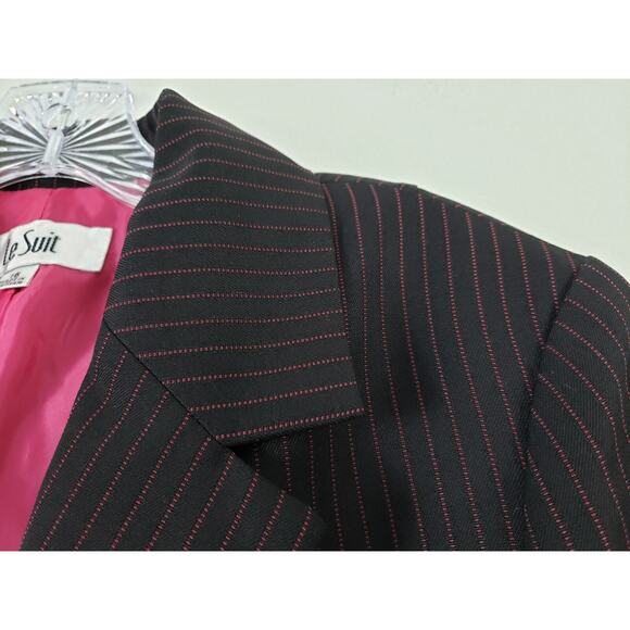 (Ma) Le Suit Jacket Womens Size 14 Lined Blazer Stripe Office Siren Office core - Picture 4 of 8